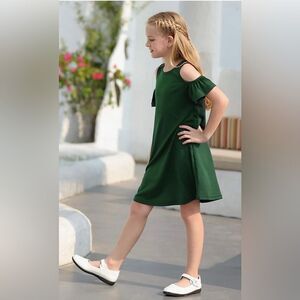 NWT … GORLYA “Size: 6-7” Cold Shoulder Dress